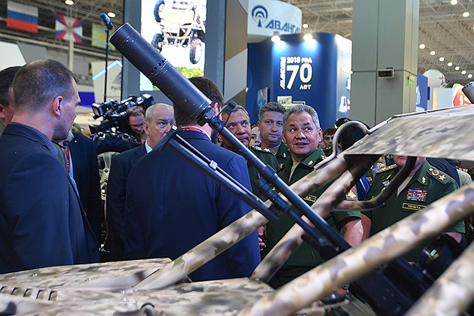Министр обороны Сергей Шойгу на открытии форума «Армия-2017»