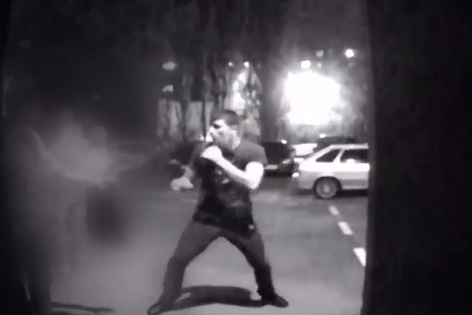 Драка попало на видео