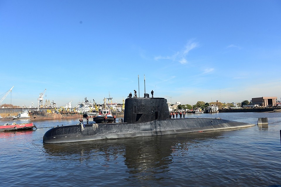 Аргентинская подводная лодка "Сан-Хуан", которая перестала выходить на связь