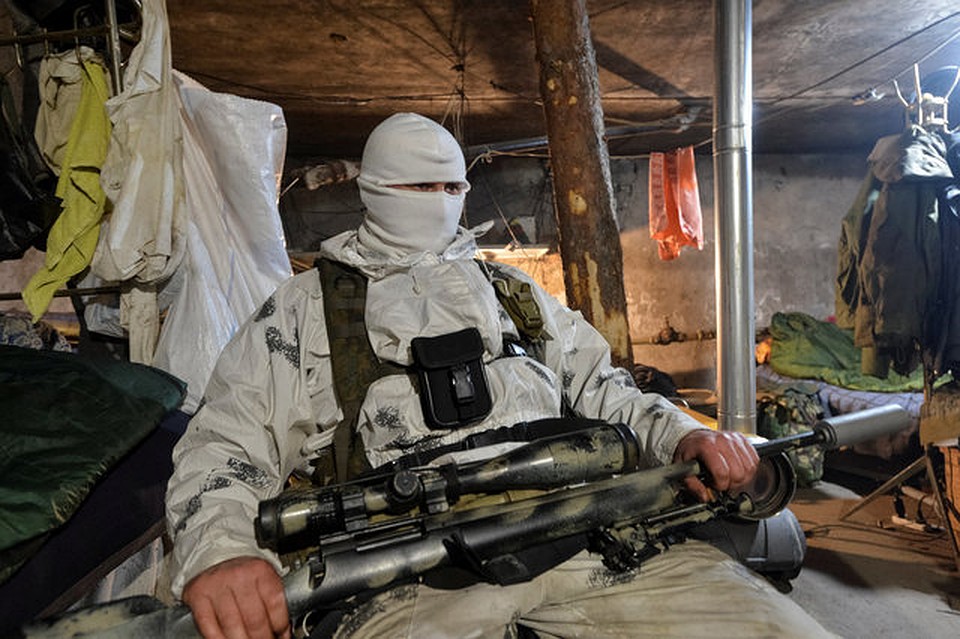 Боец ВСУ в Донбассе