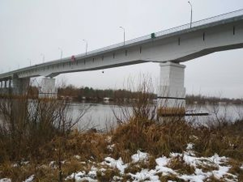 О трещине в мосту в МЧС сообщил очевидец. Фото: 112.by