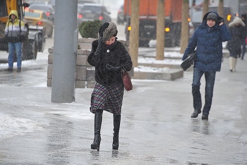 На москвичей обрушится мокрый снег