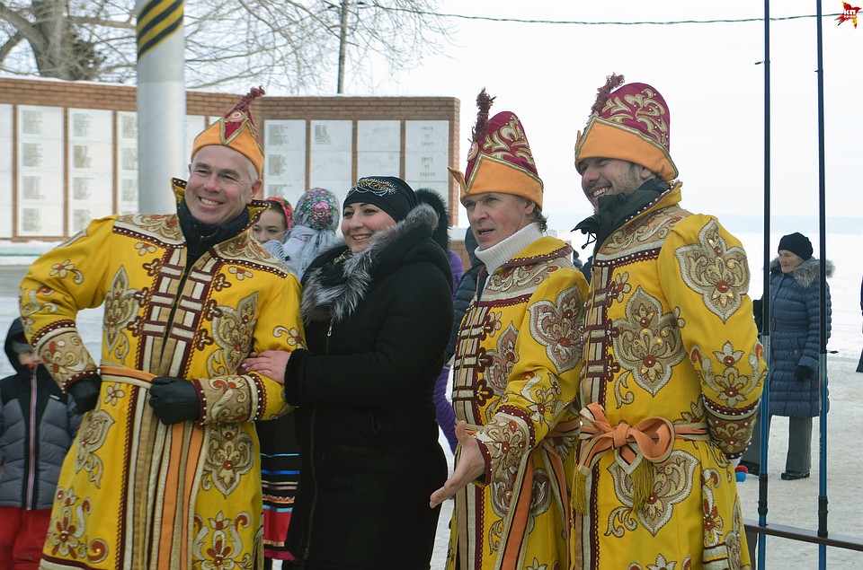 В Сенгилее отметили Масленицу. Фото: Дарья ЧИСТОПРУДОВА