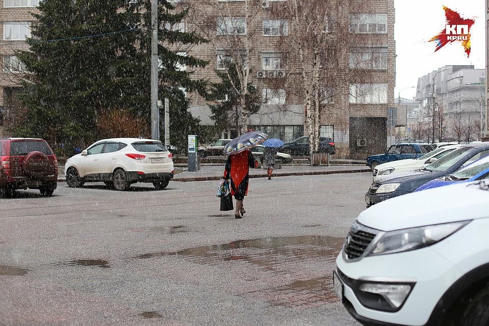 Штормовой ветер надвигается на Красноярск.