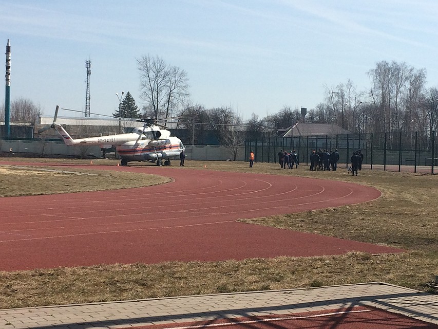 Этим вертолетом и прибыли Владимир Пучков