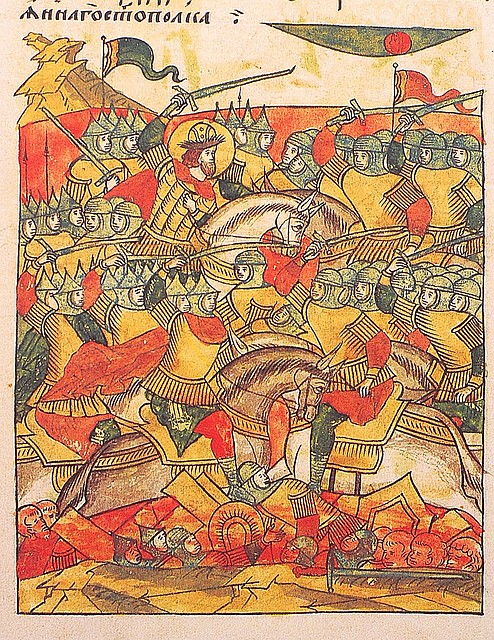 Миниатюра Лицевого летописного свода, середина XVI века. Фото: wikimedia.org