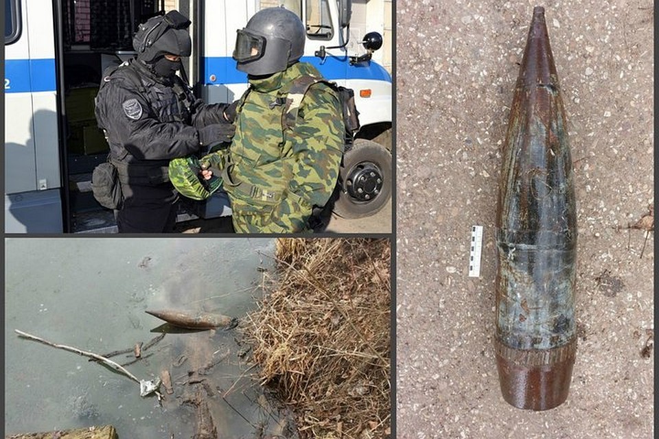 В Башкирии рыбак нашел в реке учебный артиллерийский снаряд