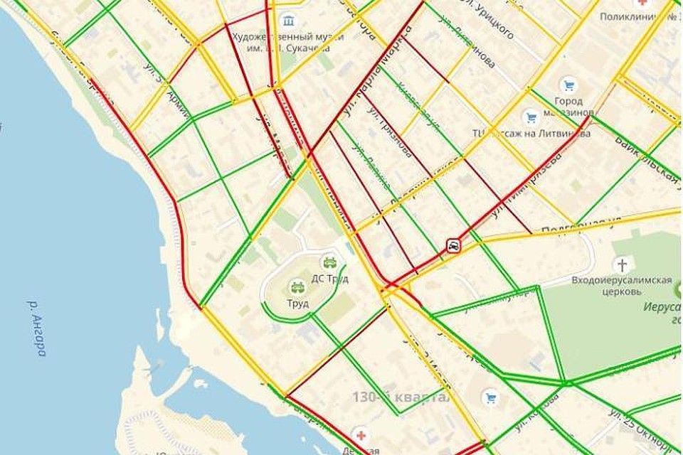 Пламя гордости за Победу: из-за акции перекрыли движение в центре Иркутска