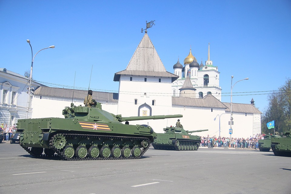 В День Победы закроют почти весь центр Пскова.