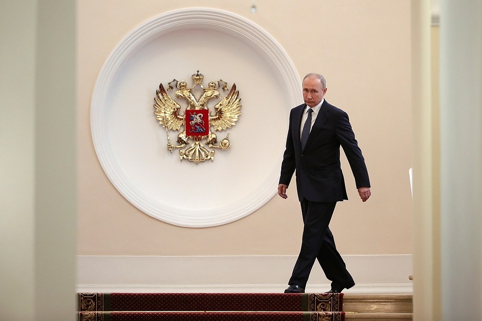 Президент РФ Владимир Путин на церемонии инаугурации