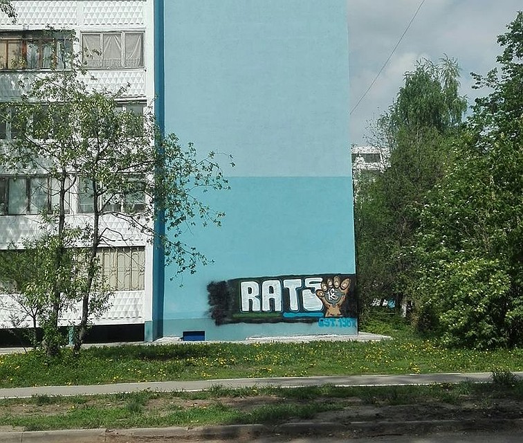 Вандалы не пожалели чистого фасада