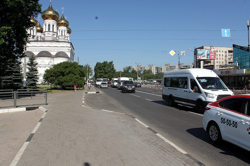 В этом кармане у храма, теперь будет остановка транспорта. Фото администрации Твери