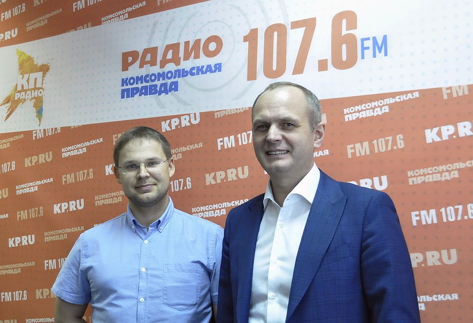 Евгений Софронов, коммерческий директор филиала в Удмуртии ПАО "Ростелеком" и Андрей Шперлинг, директор филиала в Удмуртии ПАО "Ростелеком"