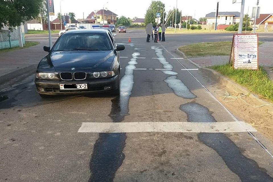 В Орше на переходе автомобиль сбил четырехлетнего ребенка. Фото: Следственный комитет.