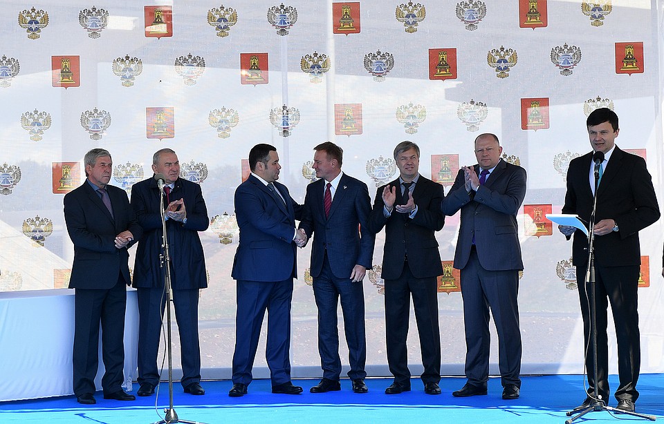 Торжественная церемония открытия: три с половиной года потребовалось, чтобы реализовать этот сложнейший инженерный проект. Фото: пресс-служба ПТО