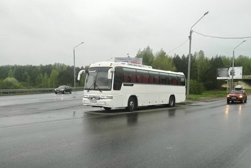 В Томске на Московском тракте был задержан пьяный водитель автобуса. Фото: пресс-служба УМВД по Томской области