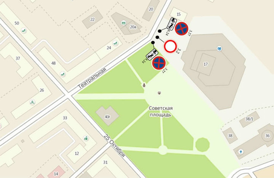 По такой схеме будет организовано движение на праздники.