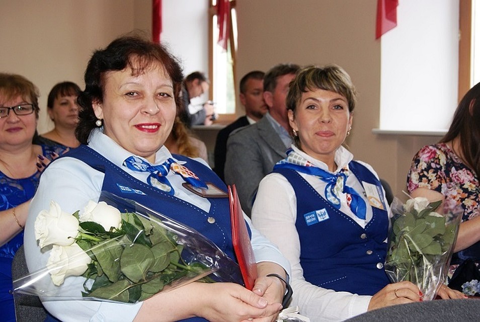Торжественное собрание ко Дню российской почты во Владивостоке.