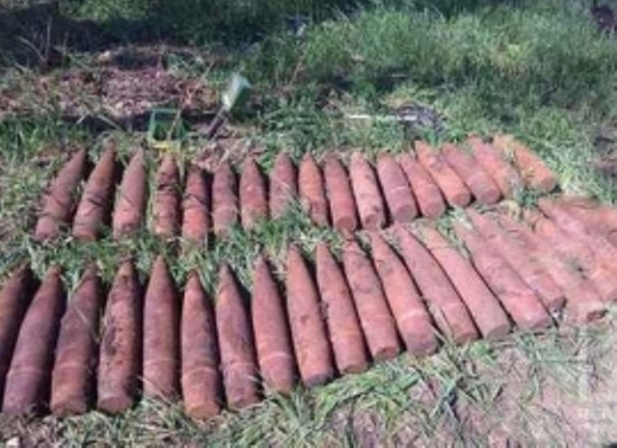 Снаряды вывезли на полигон