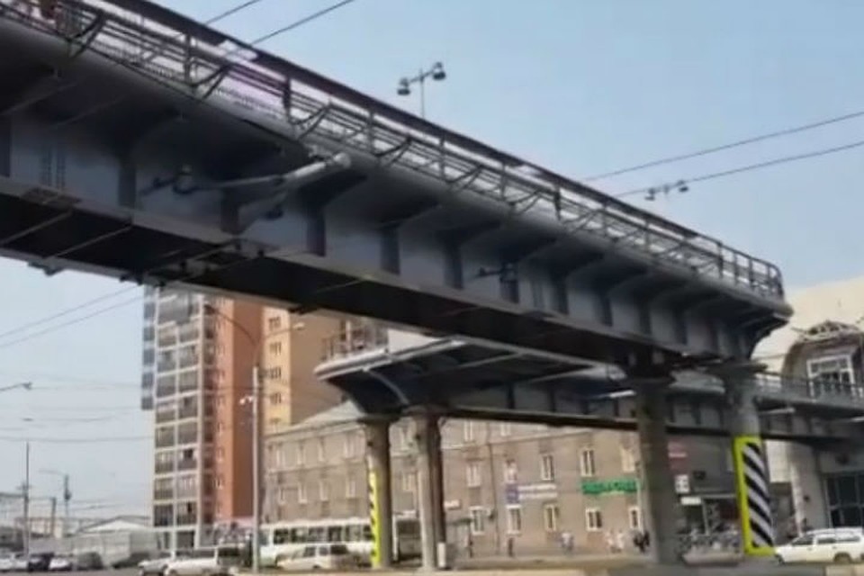 Глава Красноярска показал переход у Медуниверситета в «новой обертке». Фото: Instagram Сергей Еремин.