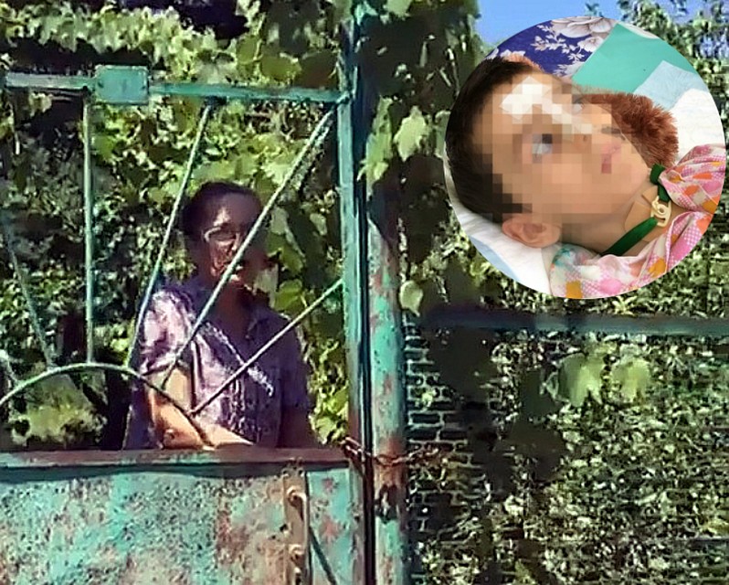 В последний момент, когда на пороге появились врачи, мама мальчика заперла дверь. Фото: скриншот видео