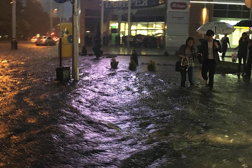 Ливень в Краснодаре
