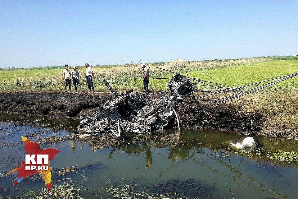 Вертолет рухнул в 10 утра
