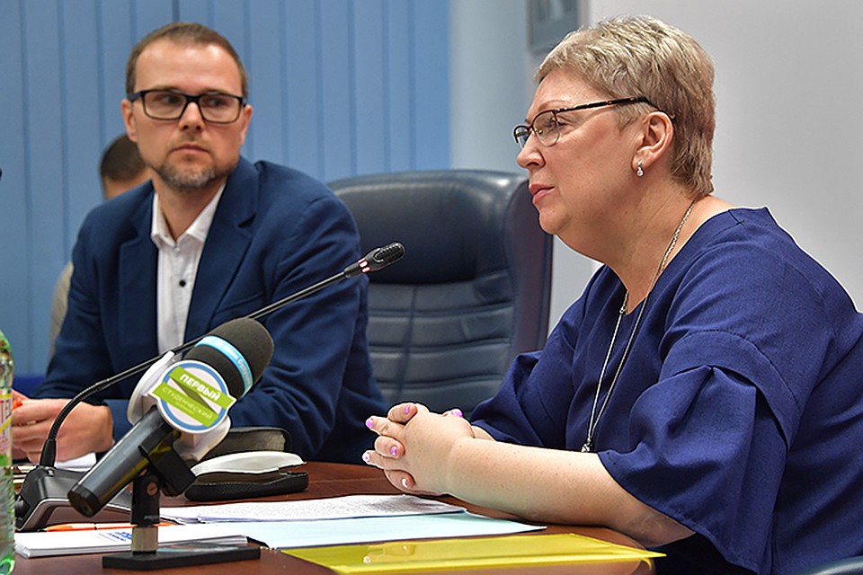 Ольга Васильева на встрече с журналистами в редакции “Комсомольской правды”