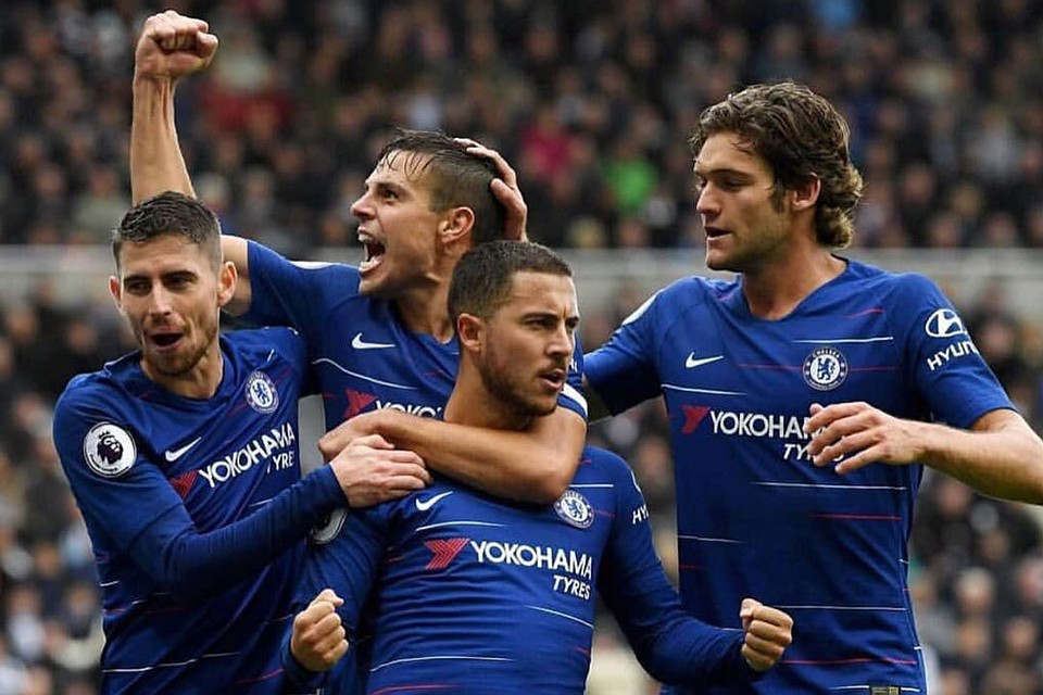 Звездный «Челси» во главе с Азаром (в центре) ждет БАТЭ. Фото: twitter.com/ChelseaFC