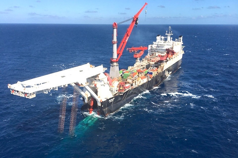 В Финляндии началось строительство морской части газопровода "Северный поток-2". Фото: с сайта Gazprom.ru