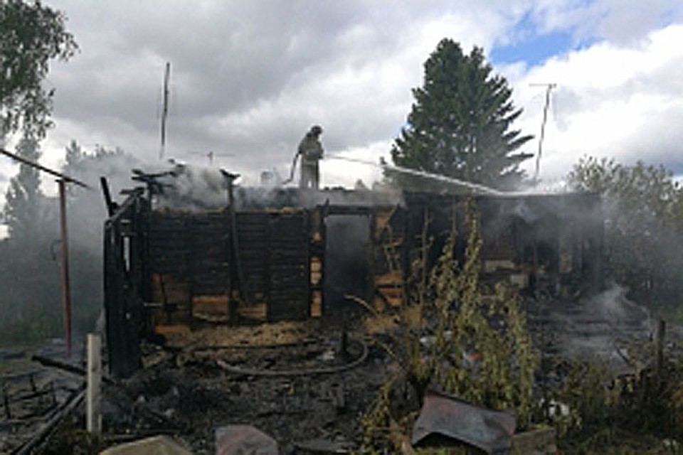 Пожар в частном доме