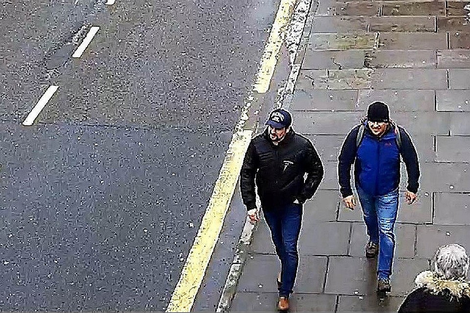 Петров и Боширов попали в объектив камеры видеонаблюдения