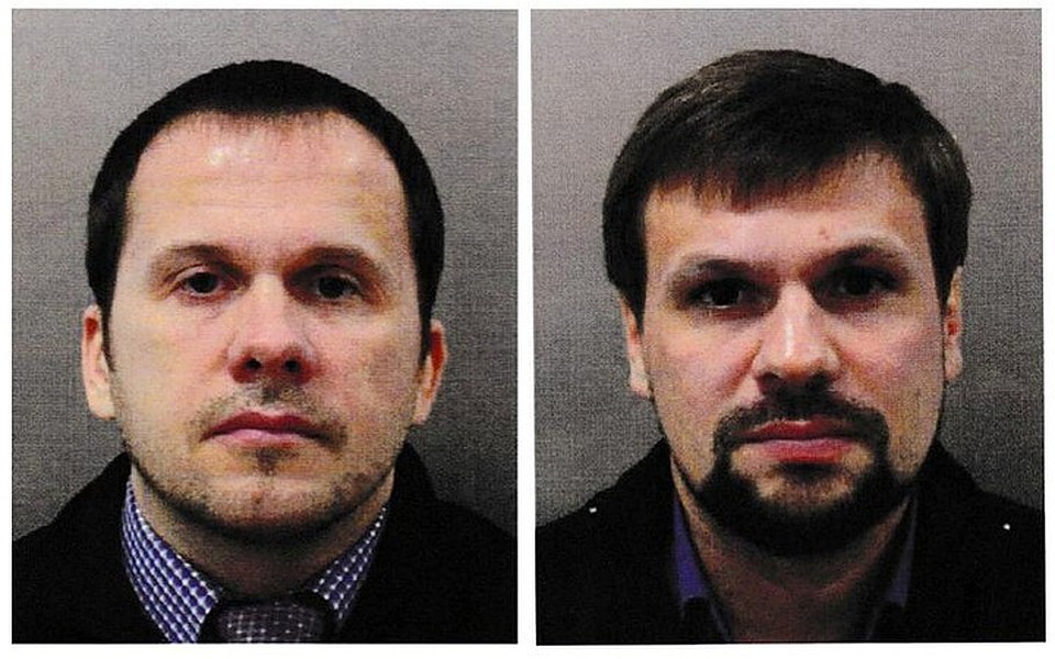 Снимок россиян, растиражированный британской полицией.
