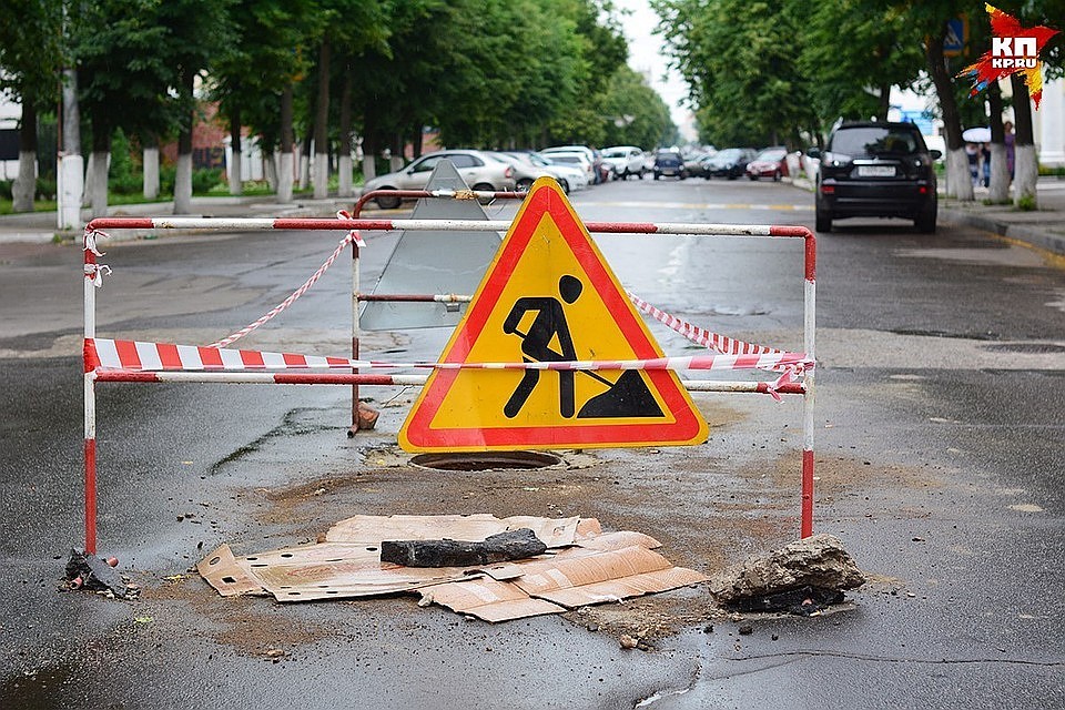Ремонт дорог в Орле продолжается