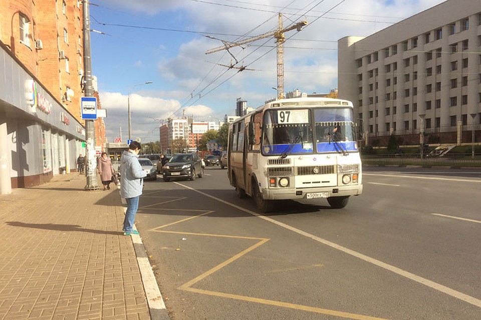 Маршрутка №97 пришла вовремя, но появилась на экране только тогда, когда мы оказались внутри