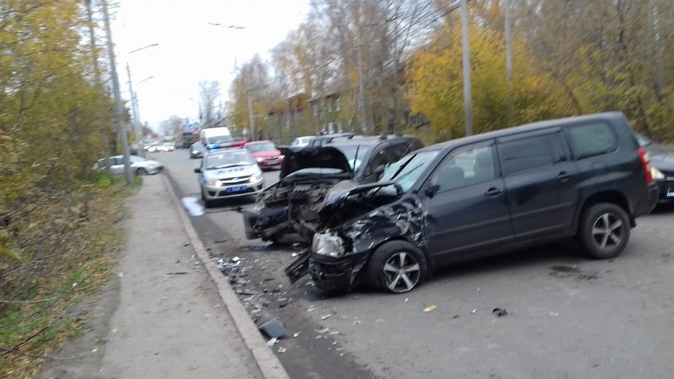 ДТП на проспекте Ленина в Томске. Фото: пресс-служба УМВД по Томской области.