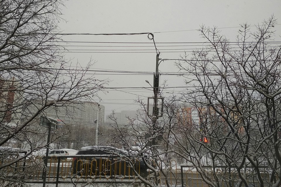 Снег будет продолжать идти и весь сегодняшний день.
