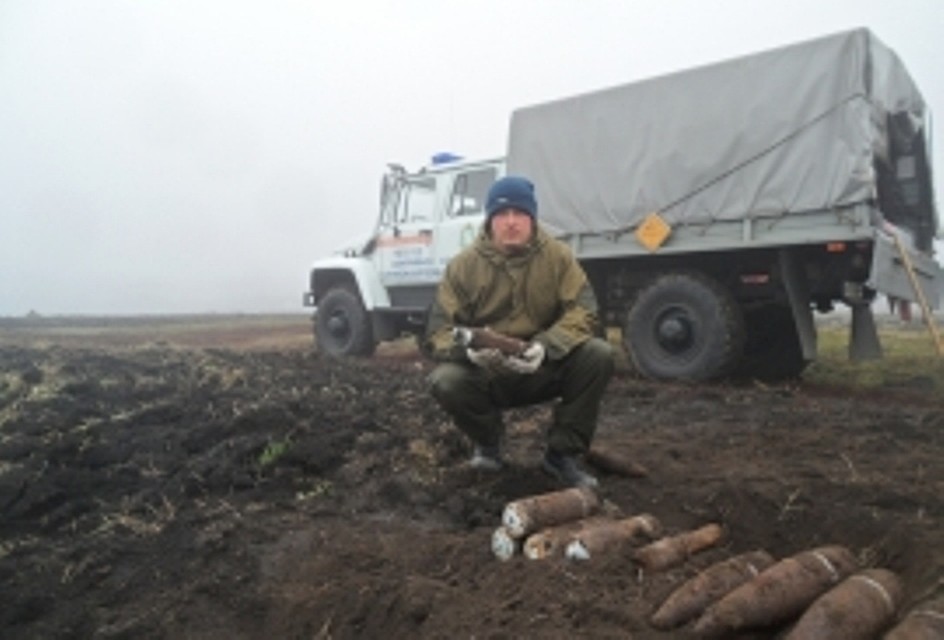 Боеприпасы вывезли на полигон