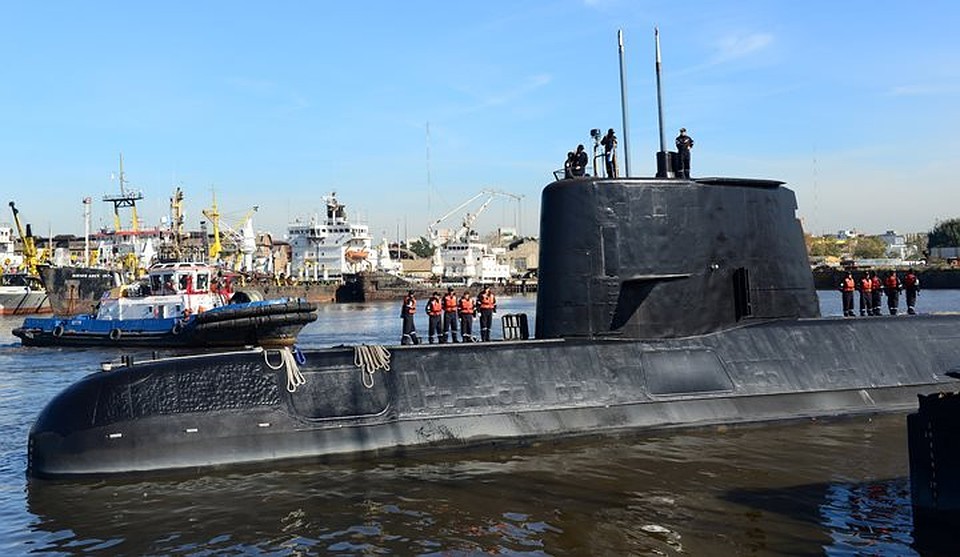 Подводная дизельная лодка "Сан Хуан" ВМС Аргентины потерпела крушение 15 ноября 2017 года