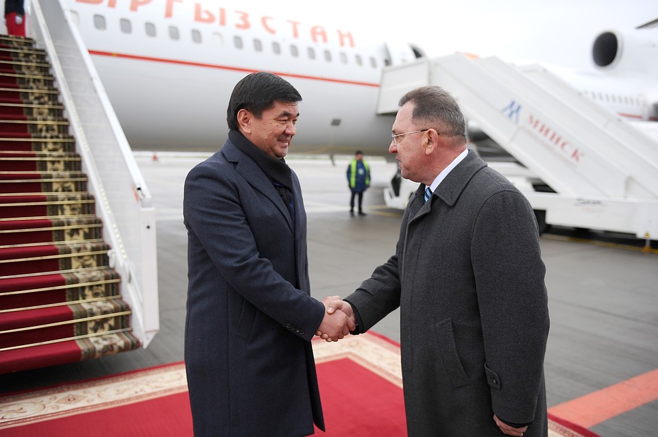 Премьер-министр прибыл в Минск