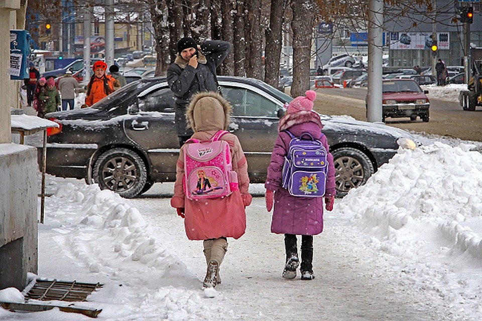Начальные классы смогут остаться дома при - 26°С с умеренным ветром