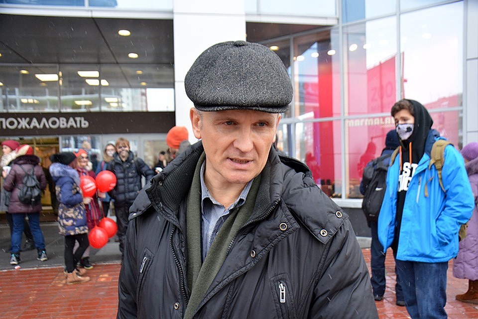 Юрий Задоя во время зомби-парада в 2016 году.