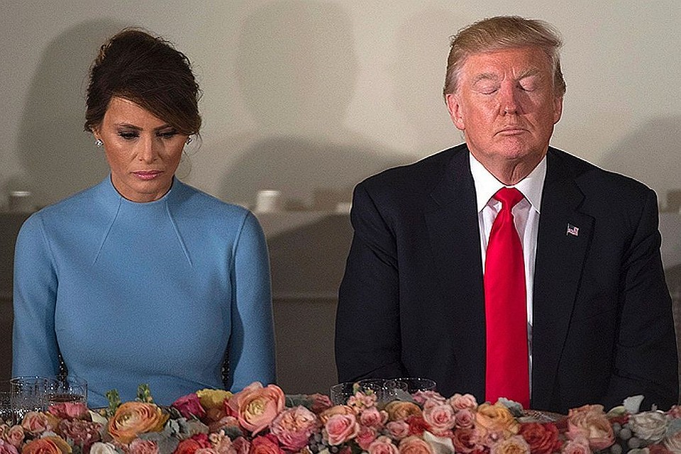 Президент США Дональд Трамп и первая леди Мелания Трамп