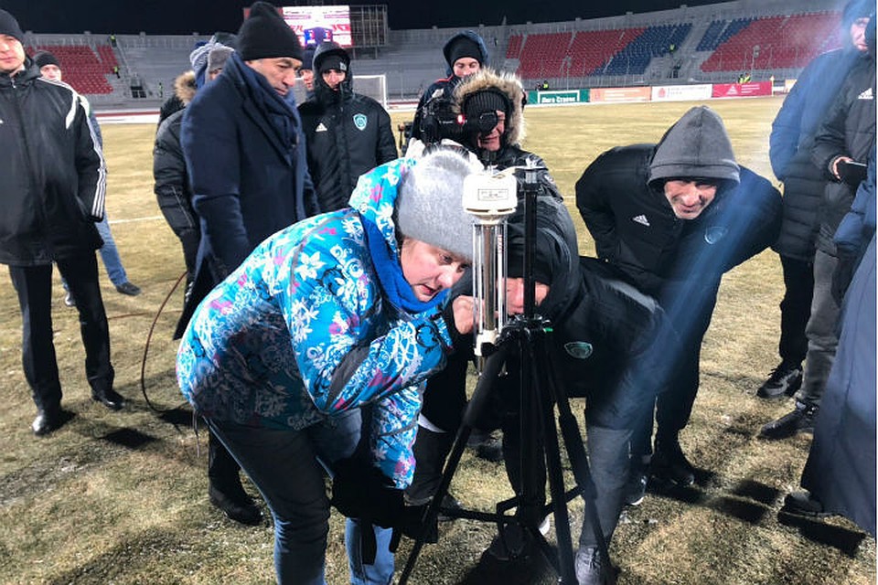 Рахимов назвал баранами измерявших температуру на стадионе Красноярска. Фото: ФК "Енисей"