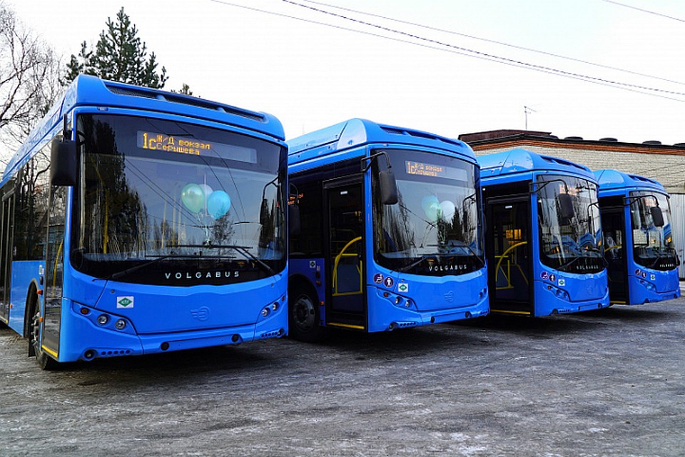 В Хабаровск прибыла партия автобусов, работающих на газе
