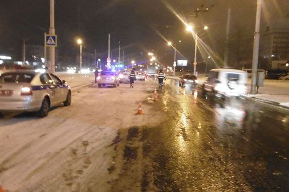 Подросток попал под машину на пешеходном переходе в Витебске. Фото: ГАИ.