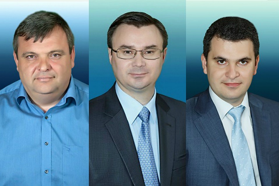 На фото Иван Бомбергер (слева), Сергей Юрин и Анатолий Рыков. Фото: администрации Сочи.