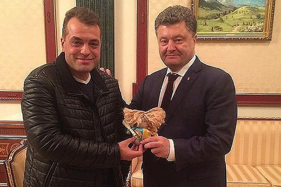 Юрий Бирюков (слева) на приеме у президента Украины Петра Порошенко. Фото: facebook.com/yuri.biriukov