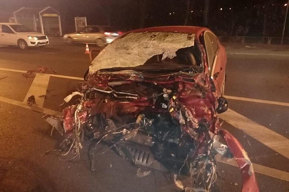В Краснодаре произошла авария с участием трёх машин