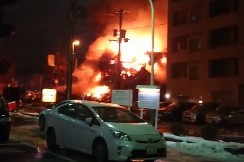 В японском Саппоро более 40 человек пострадали при взрыве в пабе
